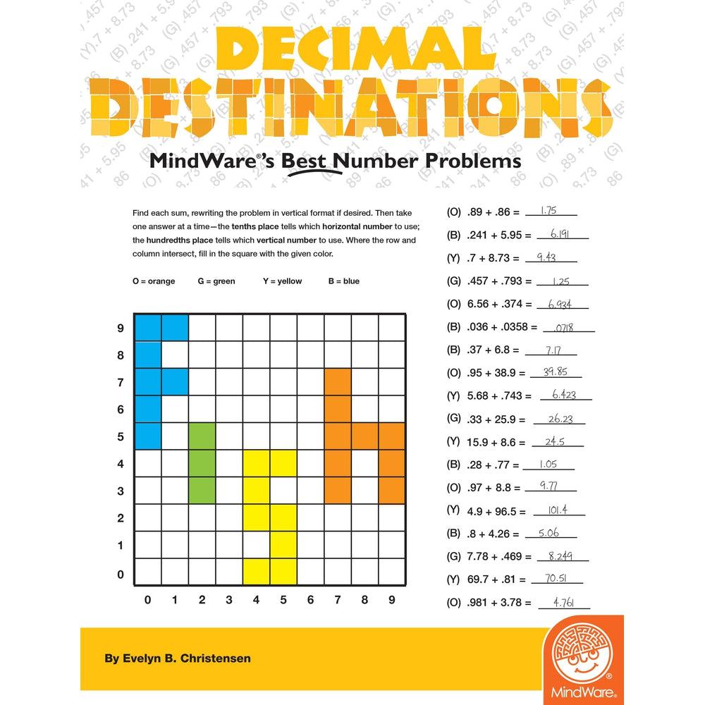 MindWare-Math Mosaics - Decimal Destinations-36236-Legacy Toys