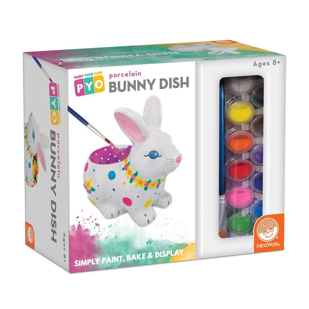 MindWare-Paint Your Own Porcelain Bunny Dish-14102108-Legacy Toys