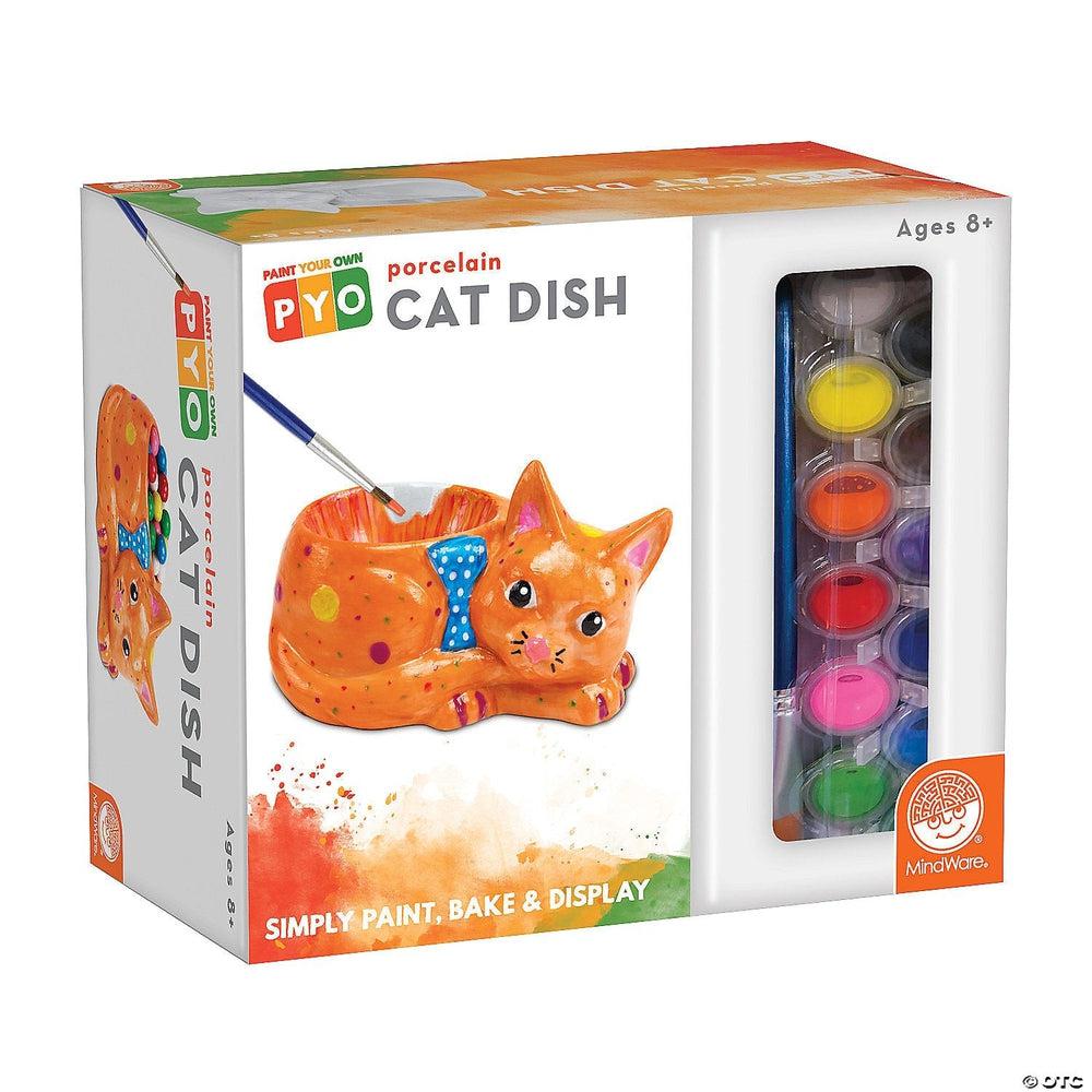 Mindware-Paint Your Own Porcelain: Cat Dish-14122375-Legacy Toys