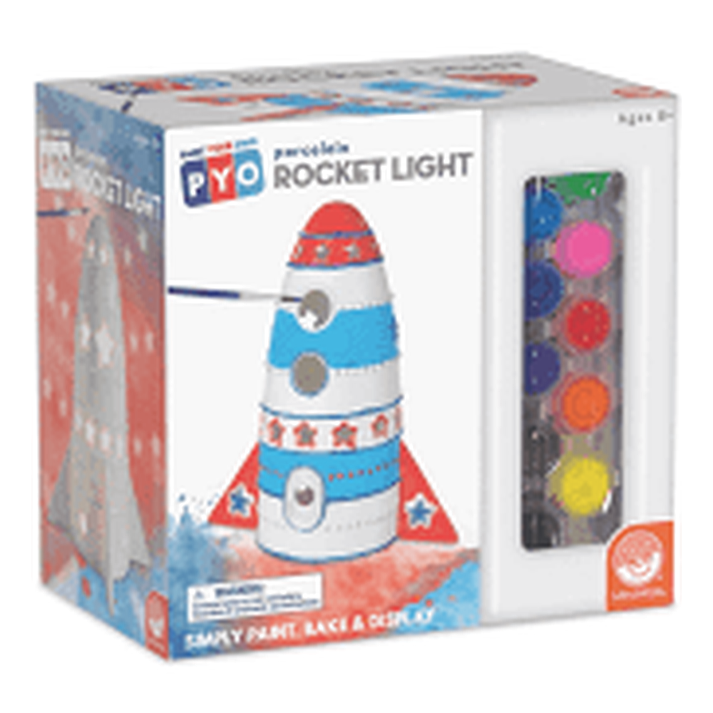MindWare-Paint Your Own Porcelain Rocket Light-13947323-Legacy Toys