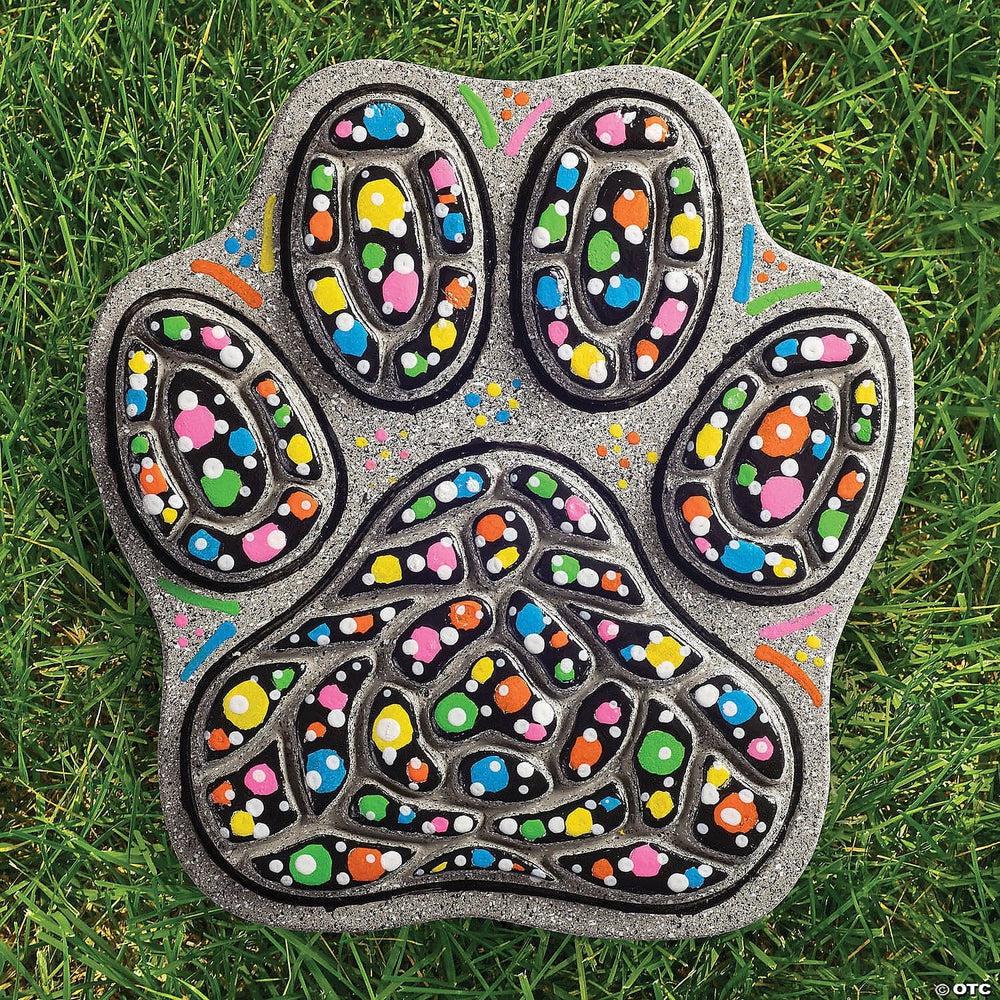 MindWare-Paint Your Own Stepping Stone: Dog Paw-13980301-Legacy Toys