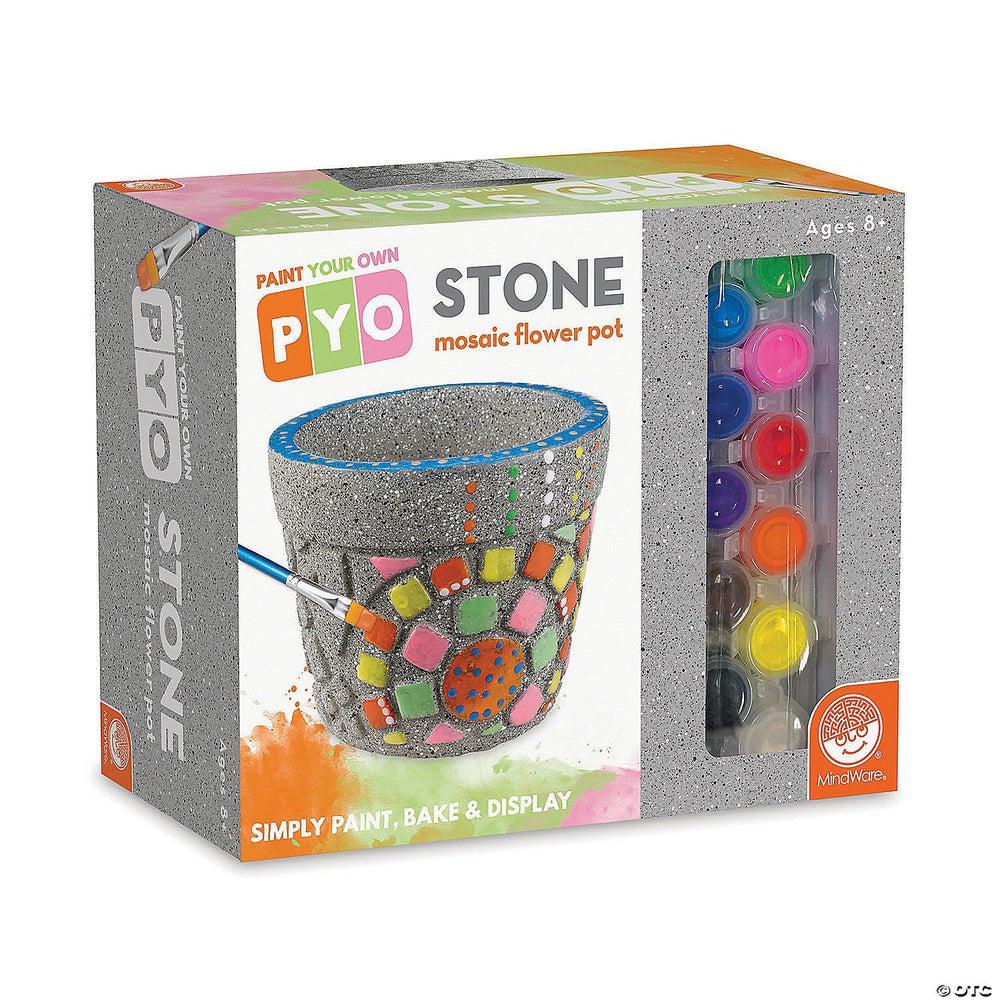 Mindware-Paint Your Own Stone: Mosaic Flower Pot-13788388-Legacy Toys