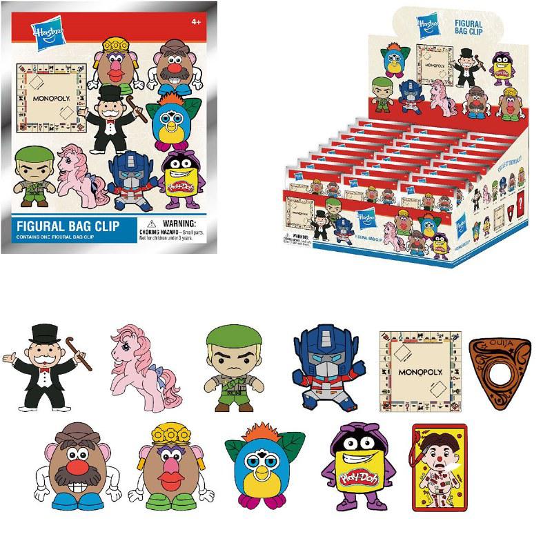 Monogram-3D Foam Collectible Bag Clips - Hasbro Brands-720703-Legacy Toys
