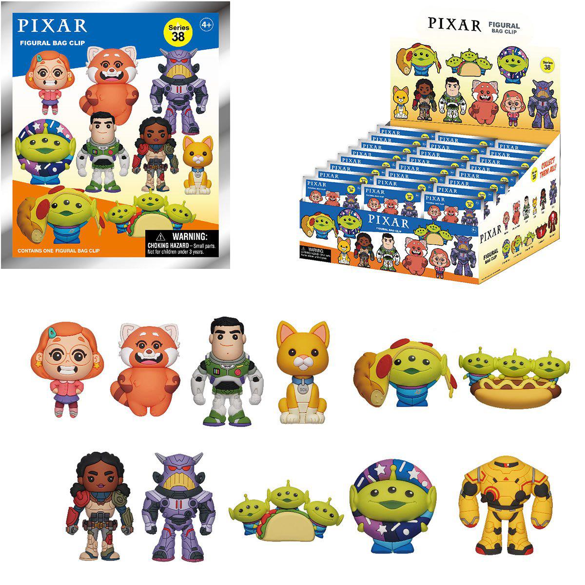 Monogram-3D Foam Collectible Bag Clips - Pixar Collection Series 38-85380-Legacy Toys
