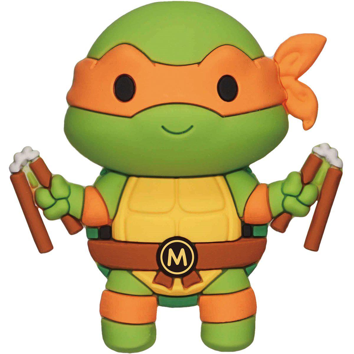 Monogram-3D Foam Collectible Magnet - TMNT Michelangelo-63411-Legacy Toys