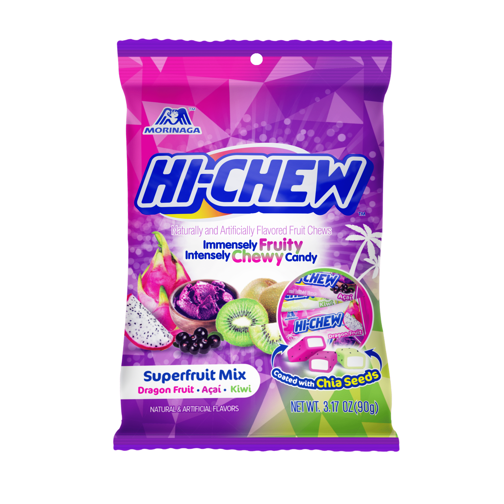 Morinaga-Hi-Chew Bag Superfruit Mix Bag - 3.17 oz. Peg Bag-15100-Legacy Toys