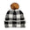 Mudpie-Chenille Beanie Check-MUD-86010035WH-White-Legacy Toys