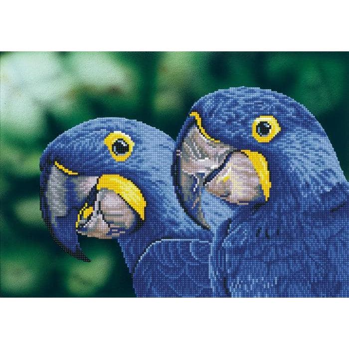 Needle Art-Diamond Dotz Skill Level 9-DD9023-Blue Hyacinth Macaws-Legacy Toys