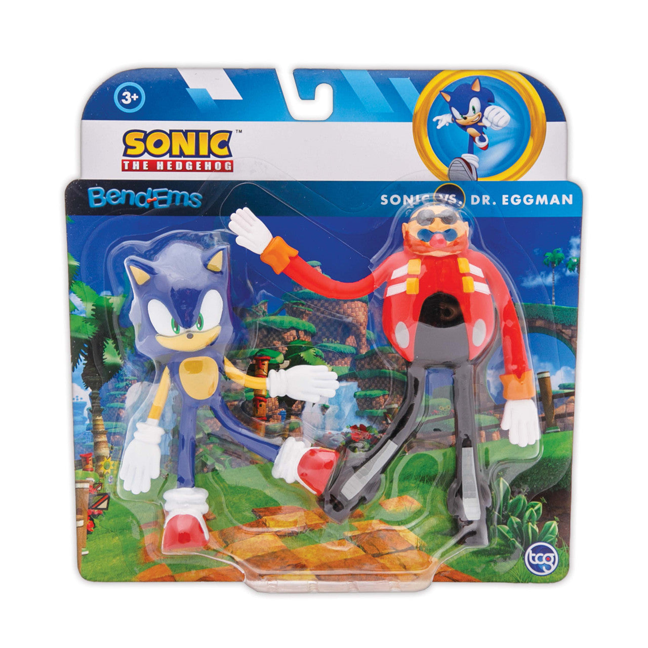 NJ Croce-Bend-Ems Sonic Vs. Dr. Eggman Pair-55152-Legacy Toys