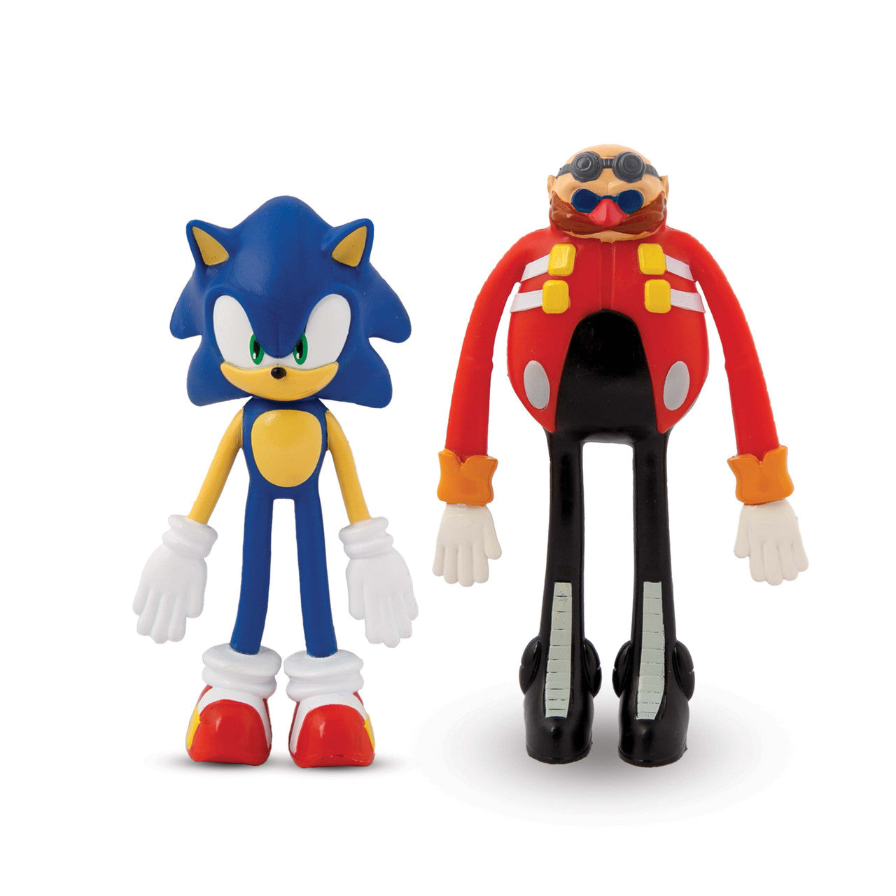 NJ Croce-Bend-Ems Sonic Vs. Dr. Eggman Pair-55152-Legacy Toys