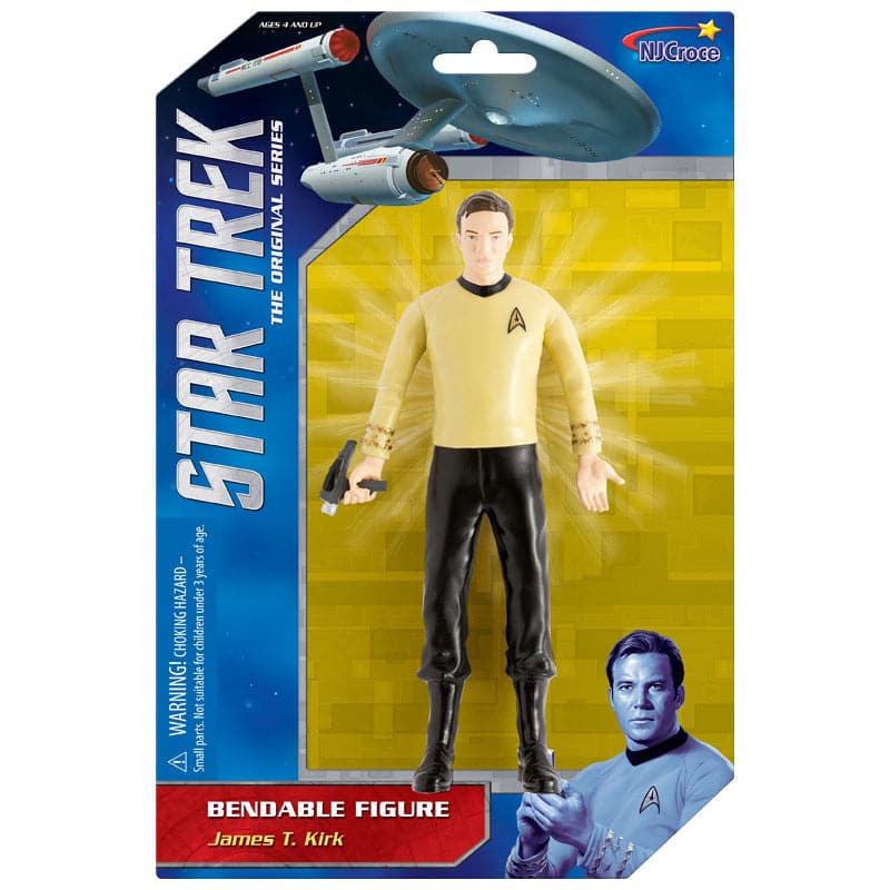 NJ Croce-Bend-Ems - Star Trek Captain Kirk 6" Bendable Action Figure-5103-Legacy Toys