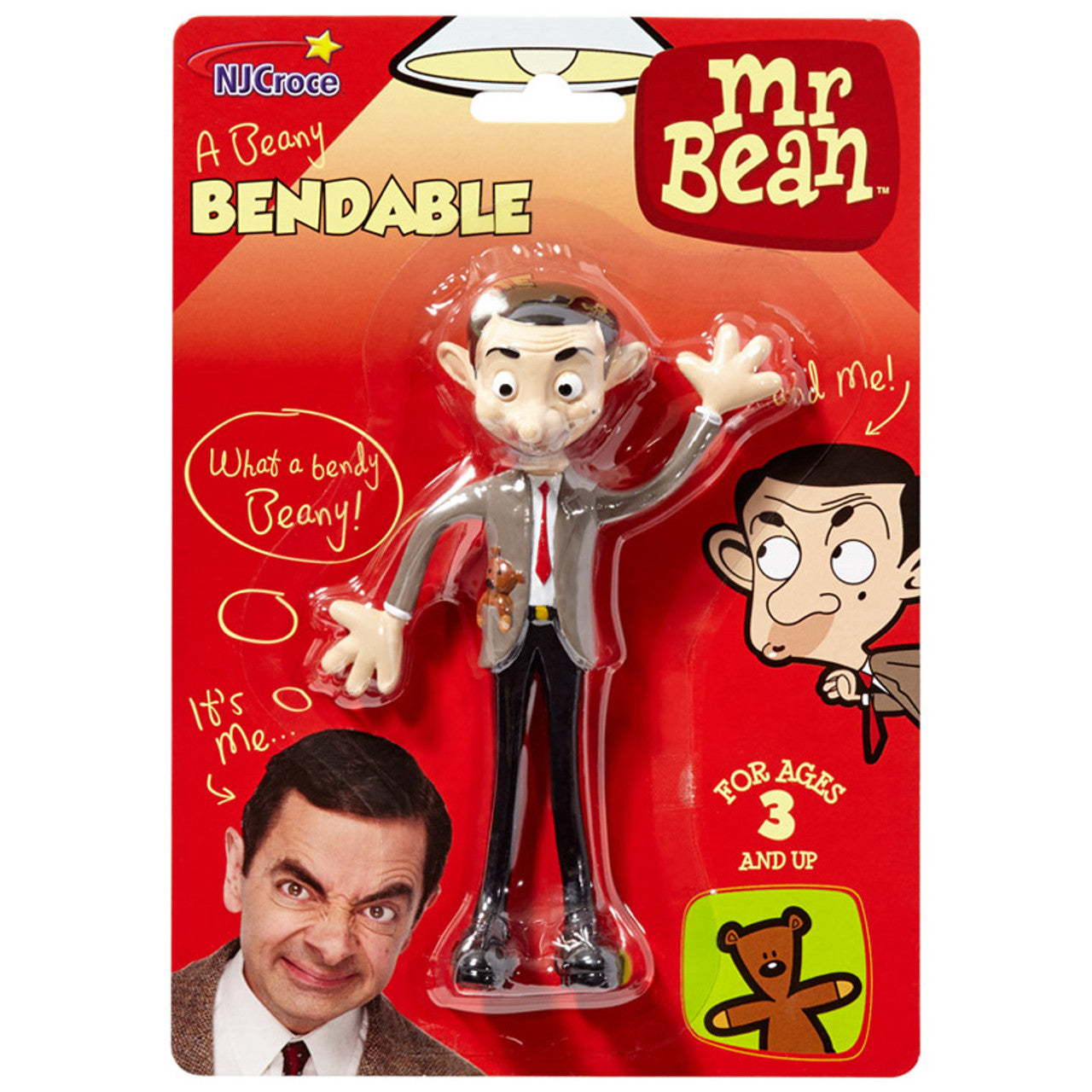 NJ Croce-Mr. Bean Bendable-BN 3501-Legacy Toys