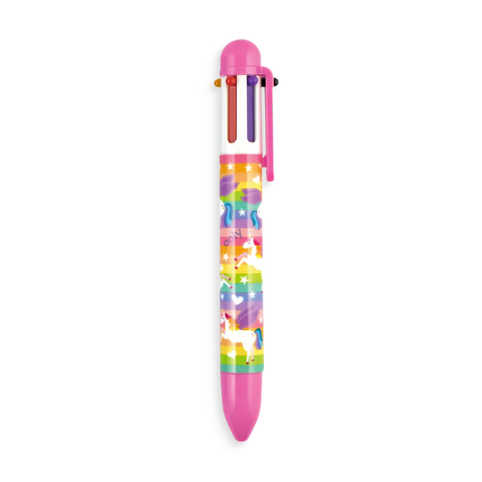 Ooly-6 Click Pen-Unique Unicorns-132-082-Legacy Toys
