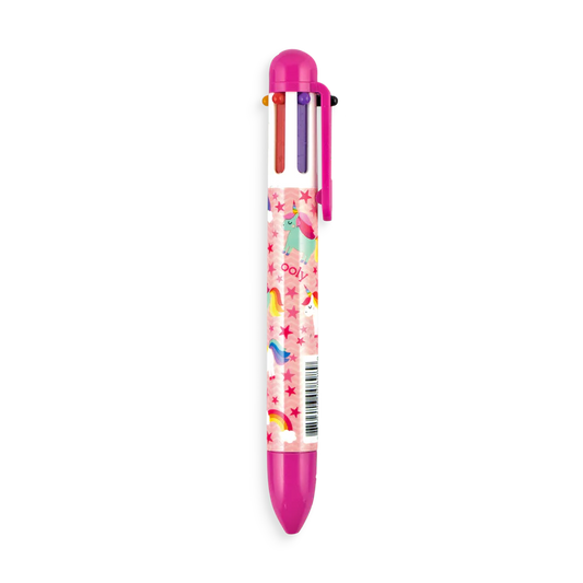 Ooly-6 Click Pen-Unique Unicorns-132-082-Legacy Toys