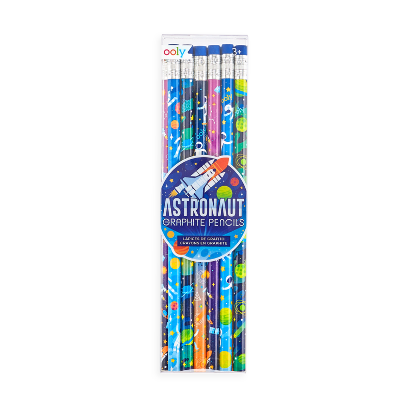 Ooly-Astronaut Graphite Pencils - Set Of Twelve-128-153-Legacy Toys