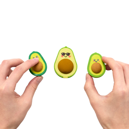 Ooly-Avocado Love Erasers & Sharpener-112-113-Legacy Toys
