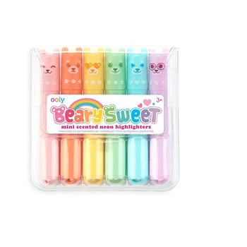Ooly-Beary Sweet Mini Scented Neon Highlighters - Set of 6-130-076-Legacy Toys
