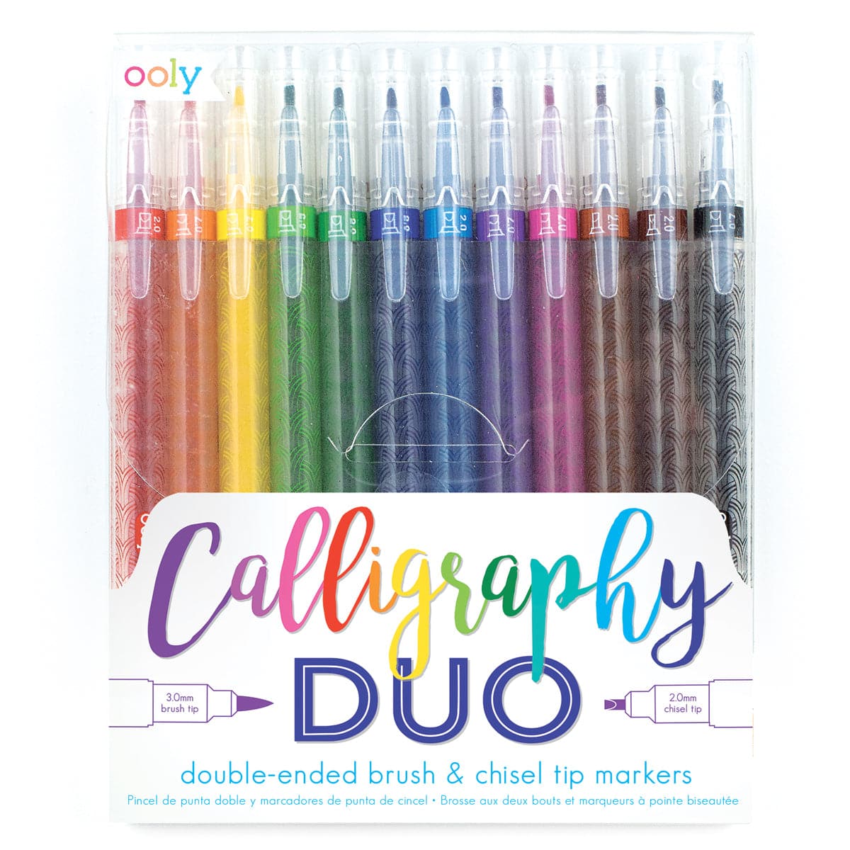 Ooly-Calligraphy Duo Double Ended Markers - Set of 12-130-051-Legacy Toys