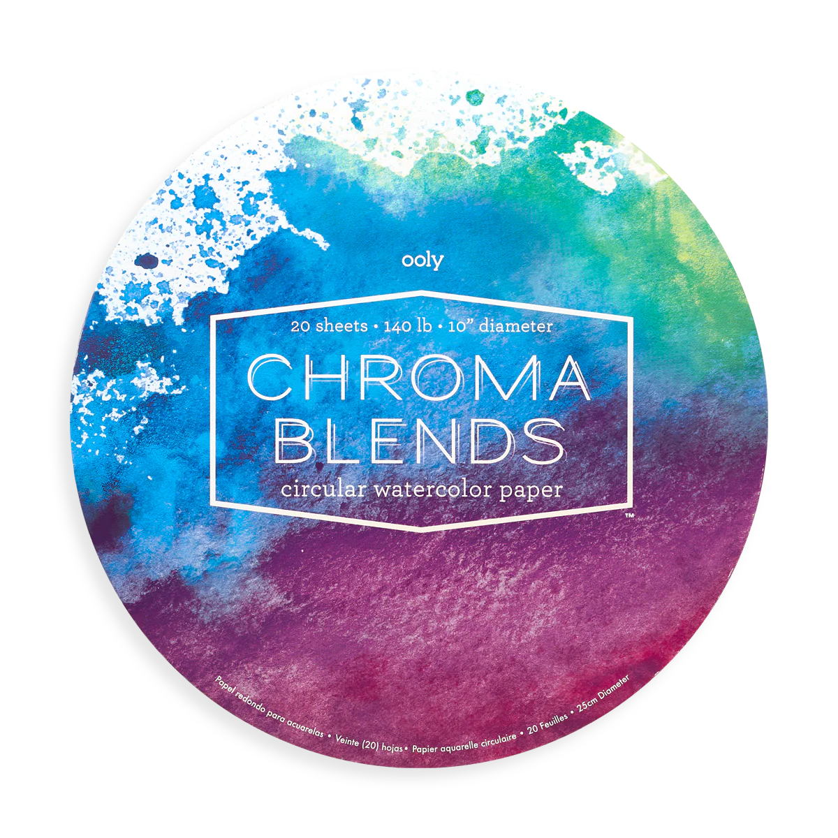 Ooly-Chroma Blends Circular Watercolor Paper-118-218-Legacy Toys