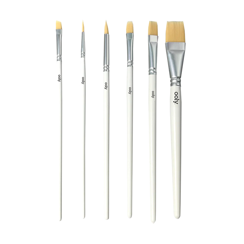 Ooly-Chroma Blends Watercolor Paint Brushes - Set of 6-126-025-Legacy Toys