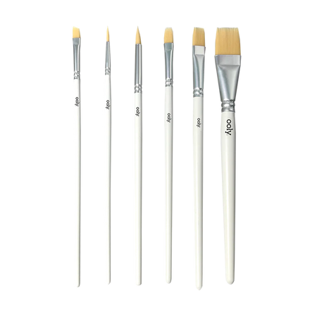 Ooly-Chroma Blends Watercolor Paint Brushes - Set of 6-126-025-Legacy Toys