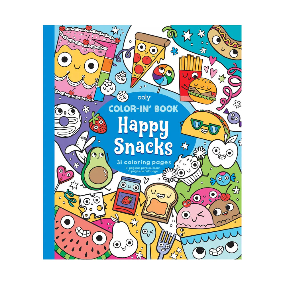 Ooly-Color In Book - Happy Snacks-118-306-Legacy Toys