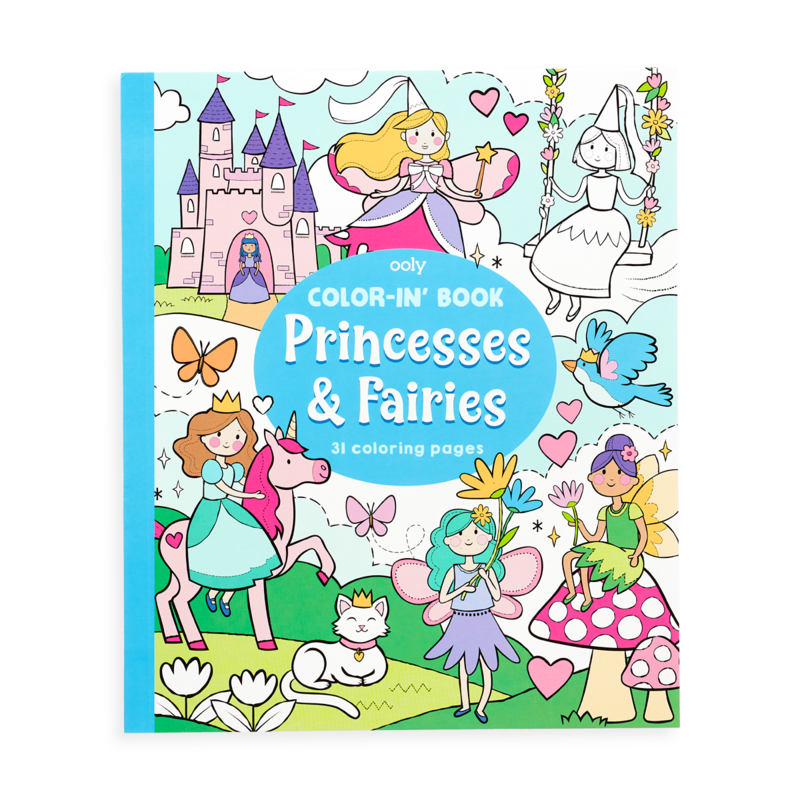 Ooly-Color In Book - Princess & Fairies-118-221-Legacy Toys