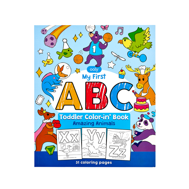 Ooly-Color In Book - Toddler ABC-Amazing Animals-118-258-Legacy Toys