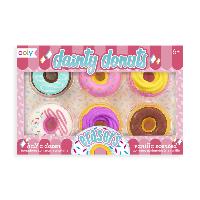 Ooly-Dainty Donuts Scented Erasers Set of 6-112-078-Legacy Toys