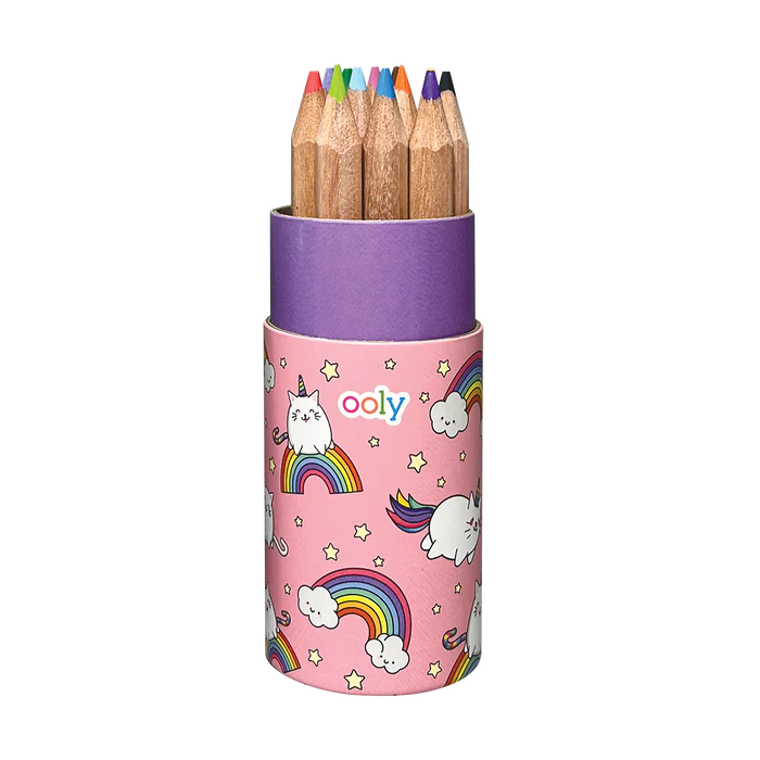 Ooly-Draw 'n' Doodle Mini Colored Pencils + Sharpener-128-172-Legacy Toys