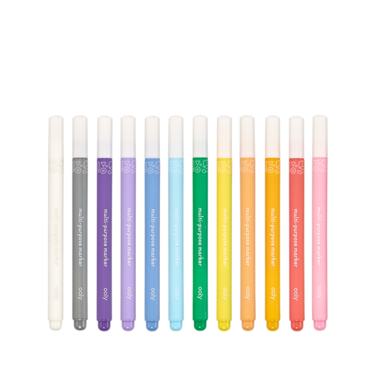 Ooly-Marvelous Multi-Purpose Paint Markers Set Of 12-OOL-130-086-Legacy Toys