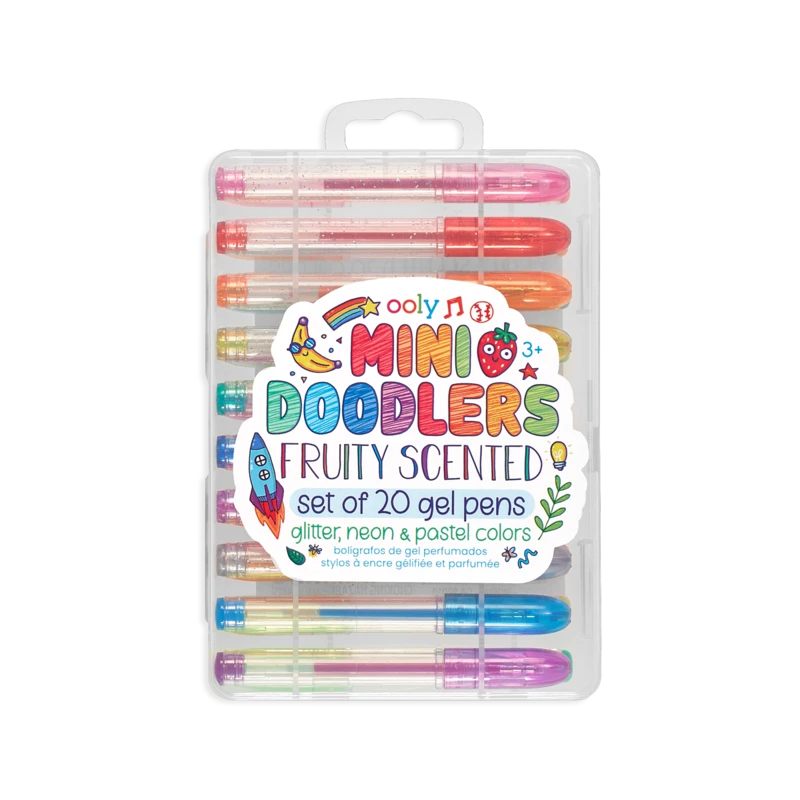 Ooly-Mini Doodlers Fruity Scented Gel Pens-132-137-Legacy Toys