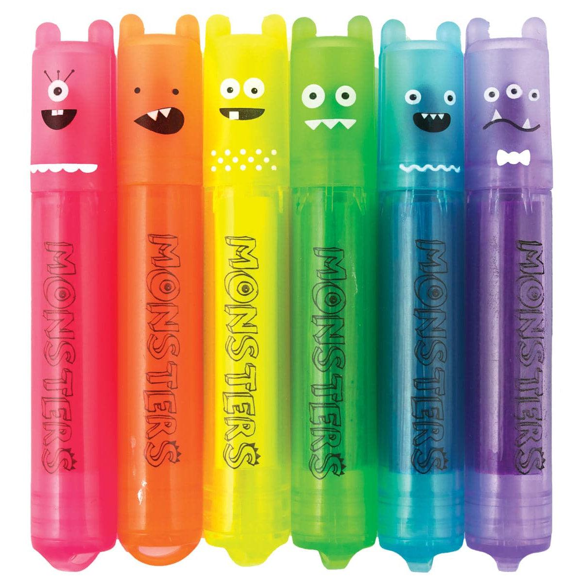 Ooly-Mini Monster Scented Highlighters - Set of 6-130-24-Legacy Toys