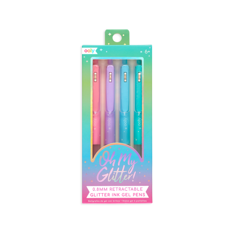 Ooly-Oh My Glitter! Gel Pens - Set of 4-132-130-Legacy Toys