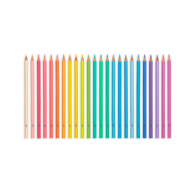 Ooly-Pastel Hues Colored Pencils - Set of 24-128-159-Legacy Toys