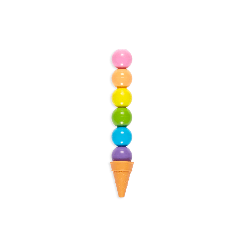 Ooly-Rainbow Scoops Stacking Crayons-OOL-133-099-Legacy Toys