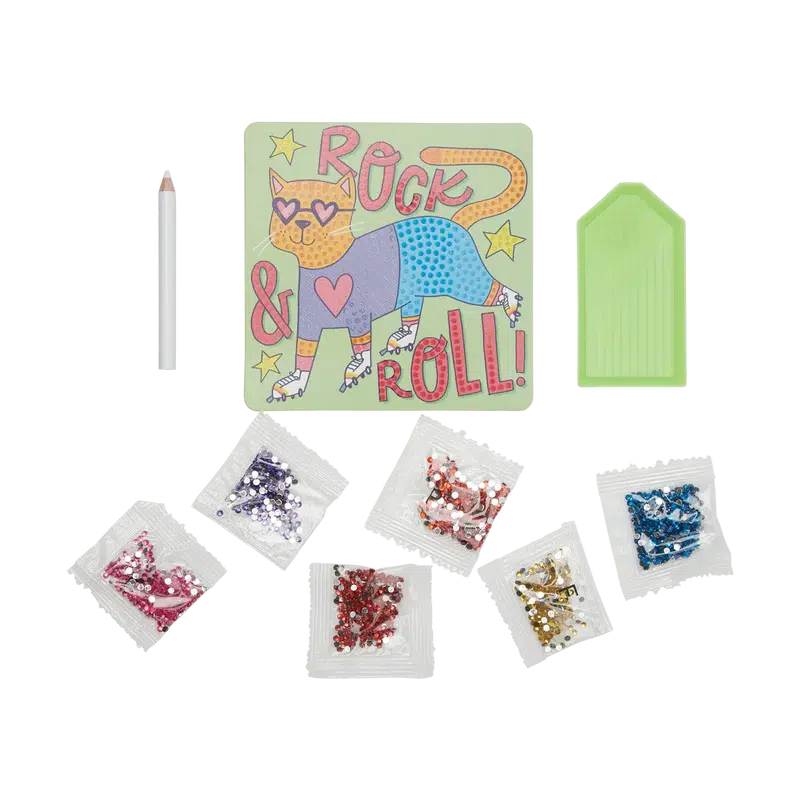 Ooly-Razzle Dazzle DIY Gem Art Kit: Rolling Rocker-161-084-Legacy Toys
