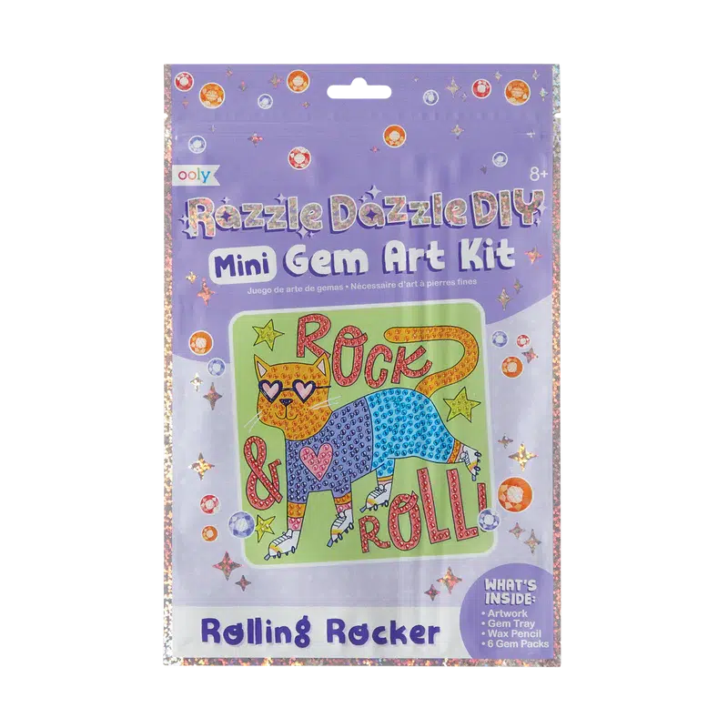 Ooly-Razzle Dazzle DIY Gem Art Kit: Rolling Rocker-161-084-Legacy Toys