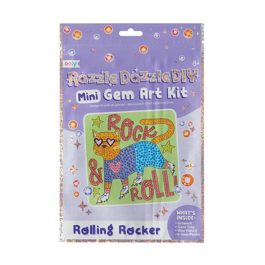 Ooly-Razzle Dazzle DIY Gem Art Kit: Rolling Rocker-161-084-Legacy Toys