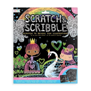 Ooly Scratch & Scribble Art Kit- Princess Garden