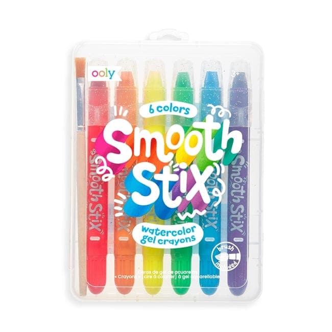 Ooly-Smooth Stix Watercolor Gel Crayons - Set of 6-133-090-Legacy Toys