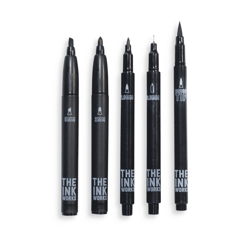 Ooly-The Ink Works Markers - Set of 5-130-036-Legacy Toys