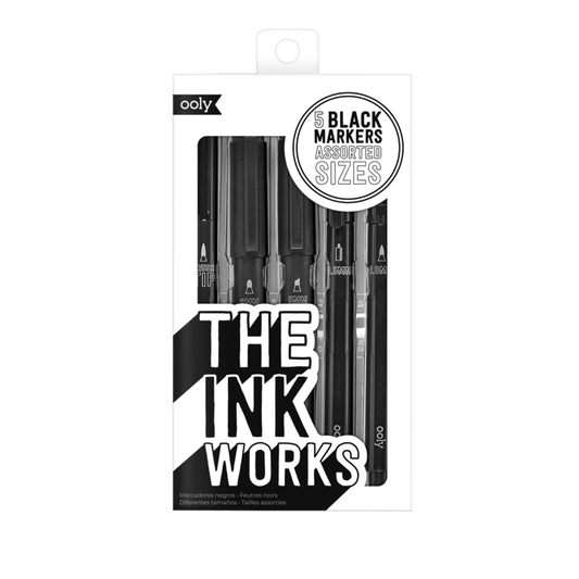 Ooly-The Ink Works Markers - Set of 5-130-036-Legacy Toys
