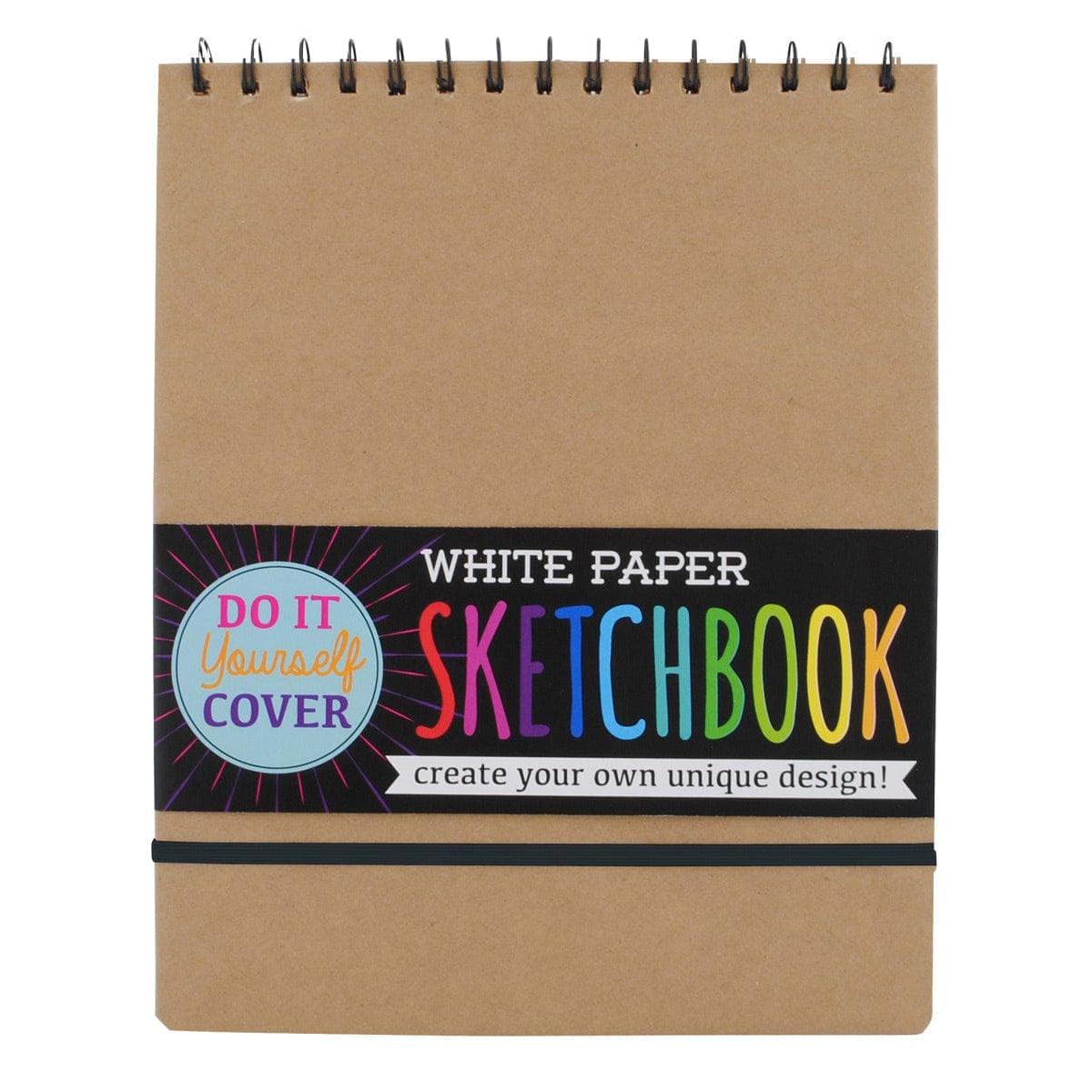 Ooly-White DIY Cover Sketchbook - Large-118-SK-WHT-Legacy Toys