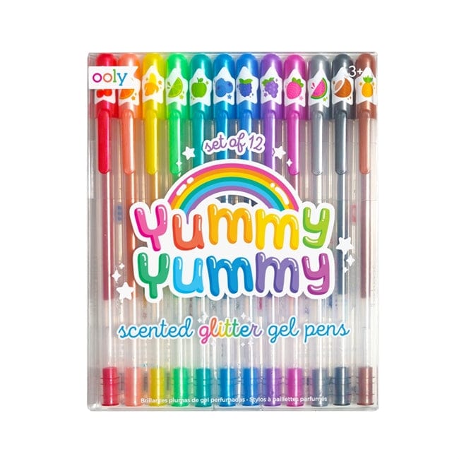 Yummy Yummy Scented Glitter Gel Pens – Set of 12 – Ruckus & Glee