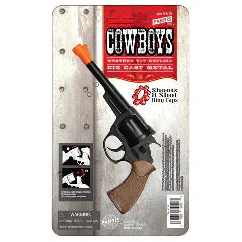 Parris Toys-8 Shot Toy Pistol-4724C-Legacy Toys