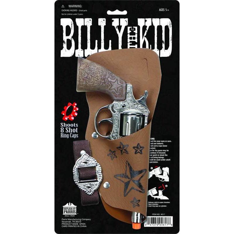 Parris Toys-Billy the Kid 8 Shot Ring Cap, includes Diecast Metal Cap Gun, Holster & Belt - 8.5