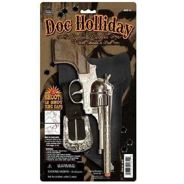 Parris Toys-Diecast Pistol Western Doc Holiday Holster Set Cap Gun 10.5