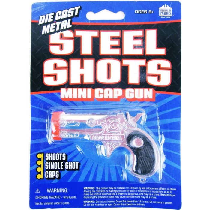 Parris Toys-Steel Shots Mini Cap Gun-4905C-Legacy Toys