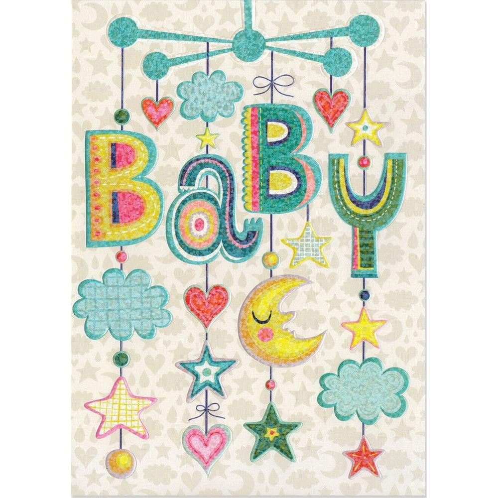 Peaceable Kingdom-Baby Mobile Embossed and Foil Card-5925G-Legacy Toys